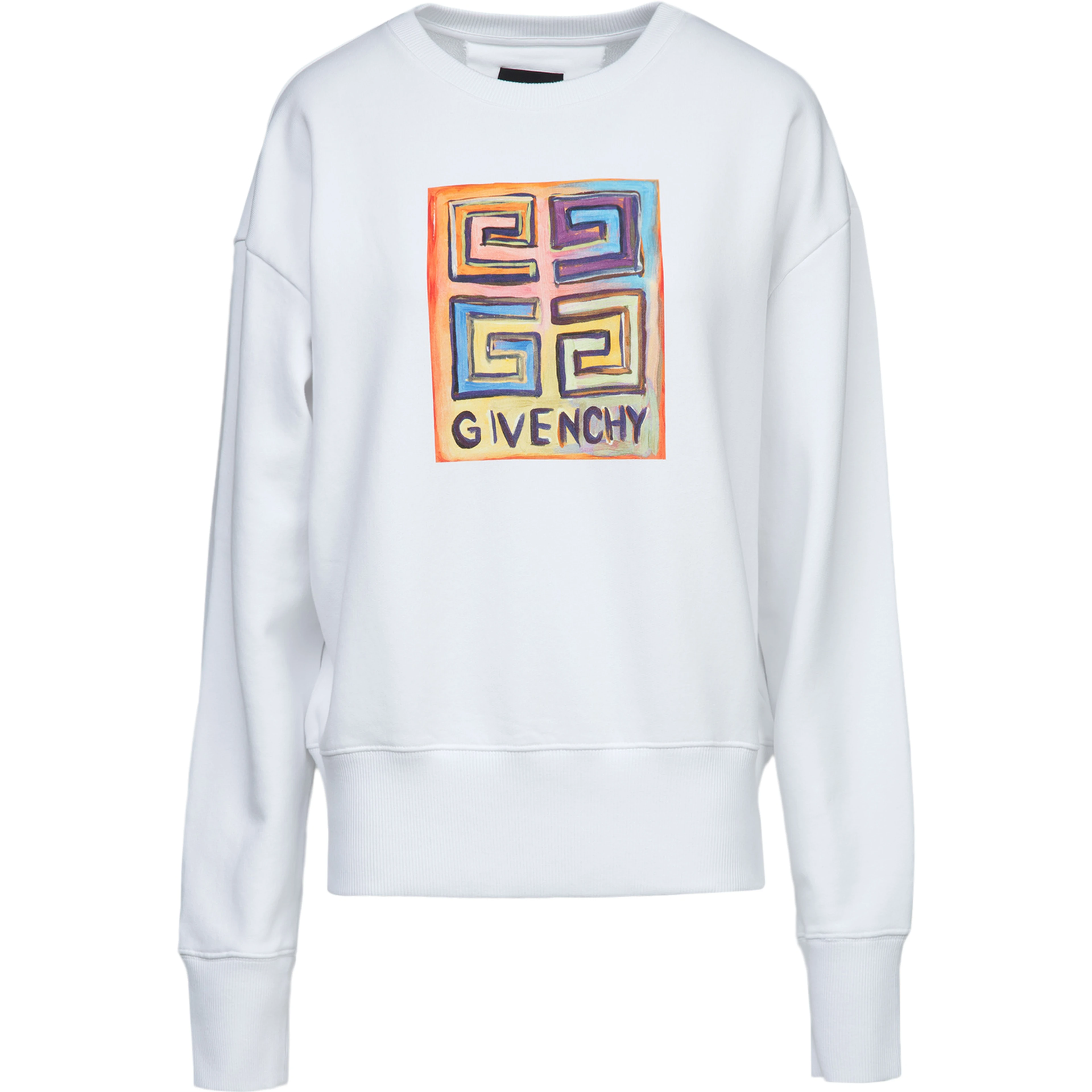 White Cotton Sweatshirt