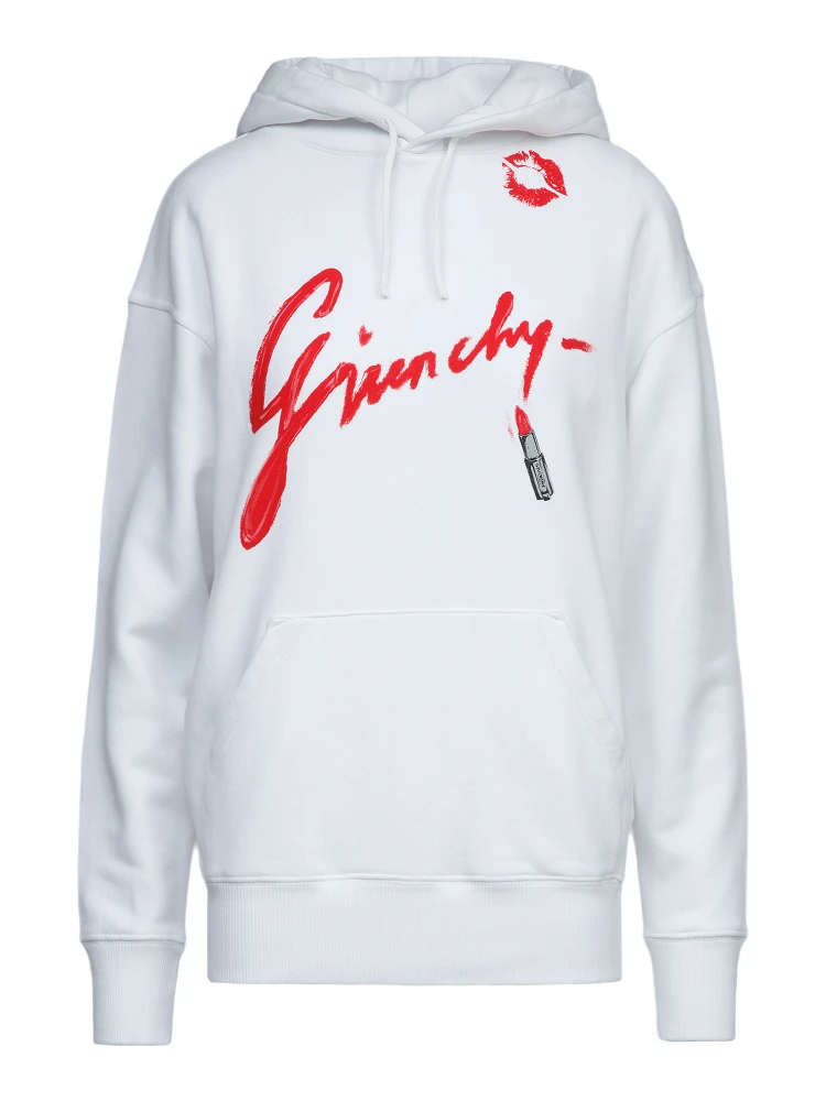 White Cotton Hoodie