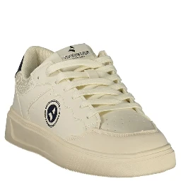 White Polyurethane Men's Sneaker