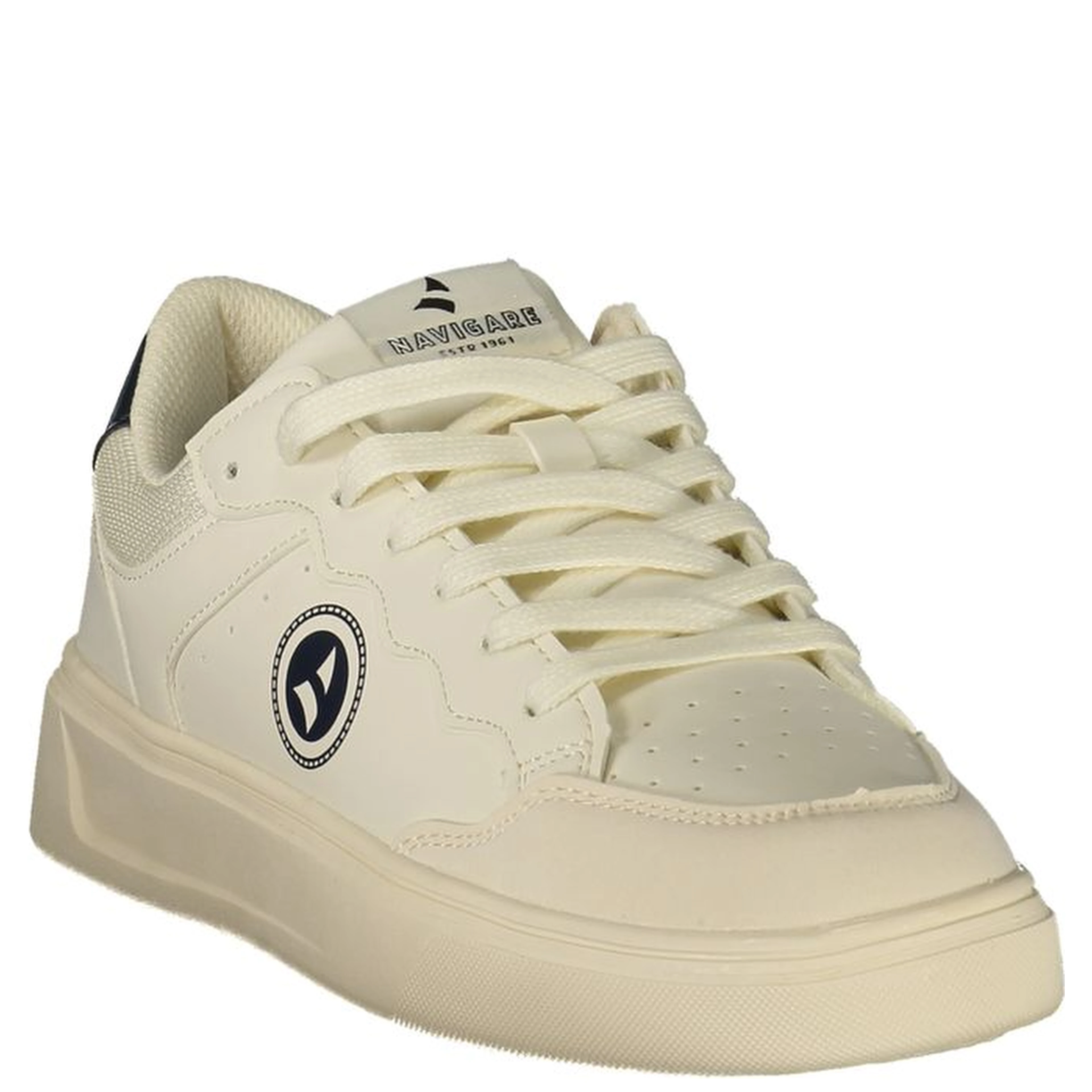 White Polyurethane Men's Sneaker