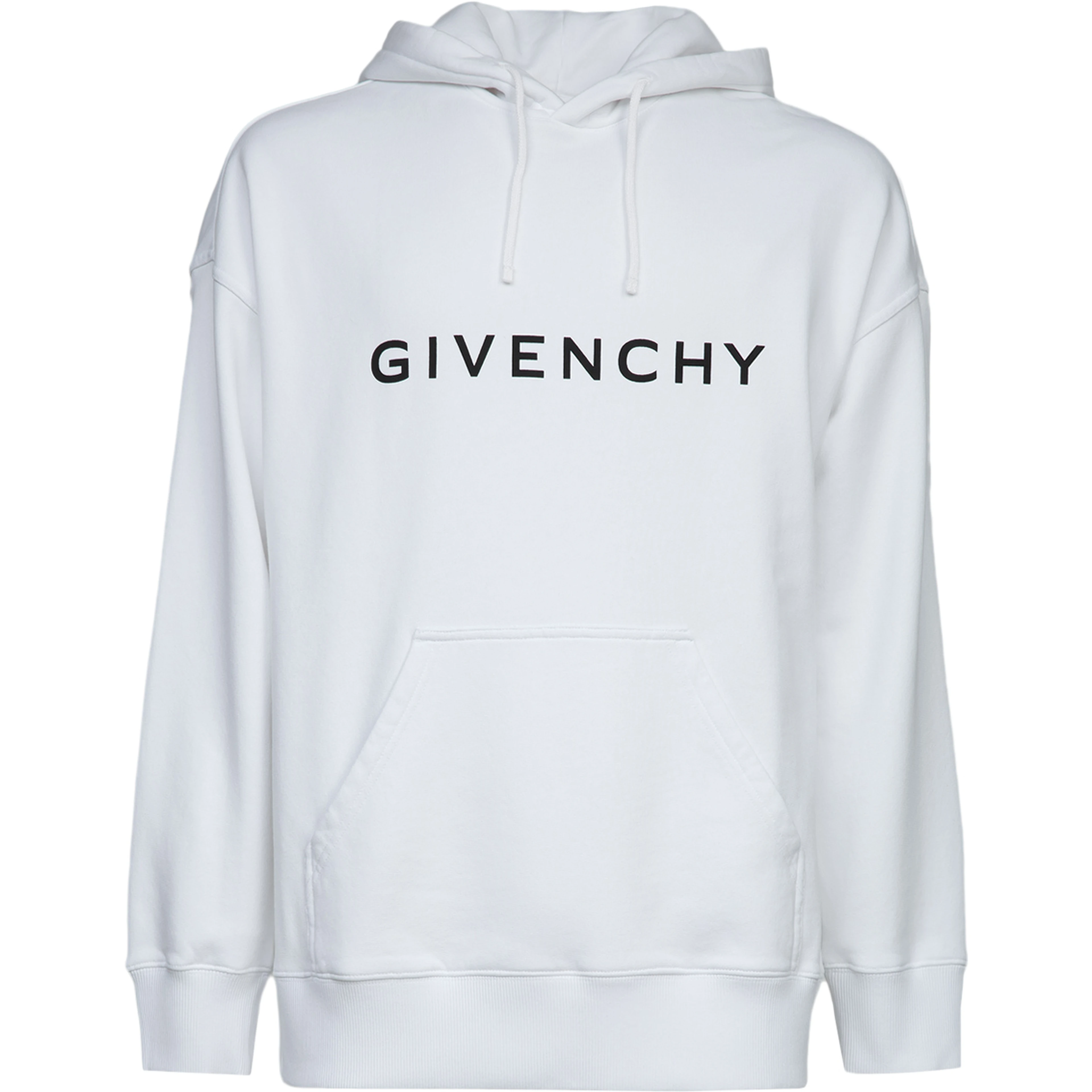 White Cotton Hoodie