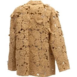 Beige Floral Lace Jacket