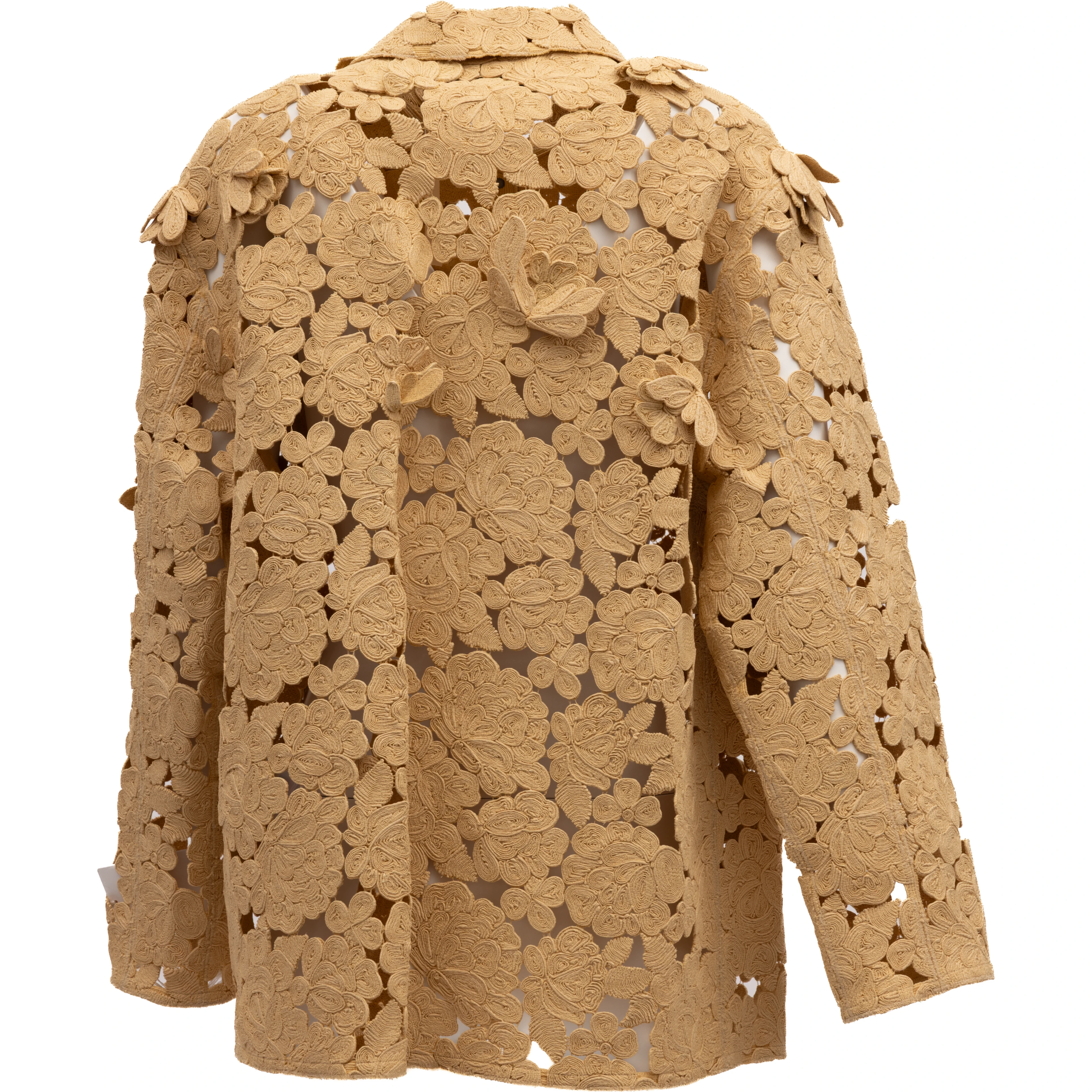 Beige Floral Lace Jacket