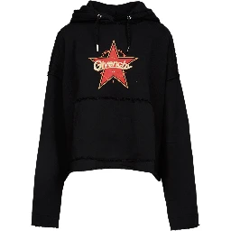 Black Cotton Hoodie