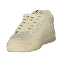White Polyurethane Men's Sneaker