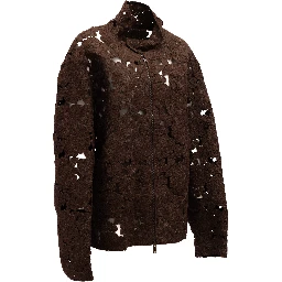 Brown Floral Lace Jacket