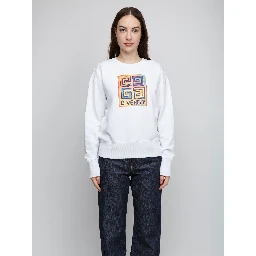 White Cotton Sweatshirt
