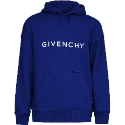 Blue Cotton Hoodie