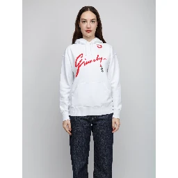 White Cotton Hoodie