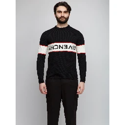 Black Cotton Sweatshirt