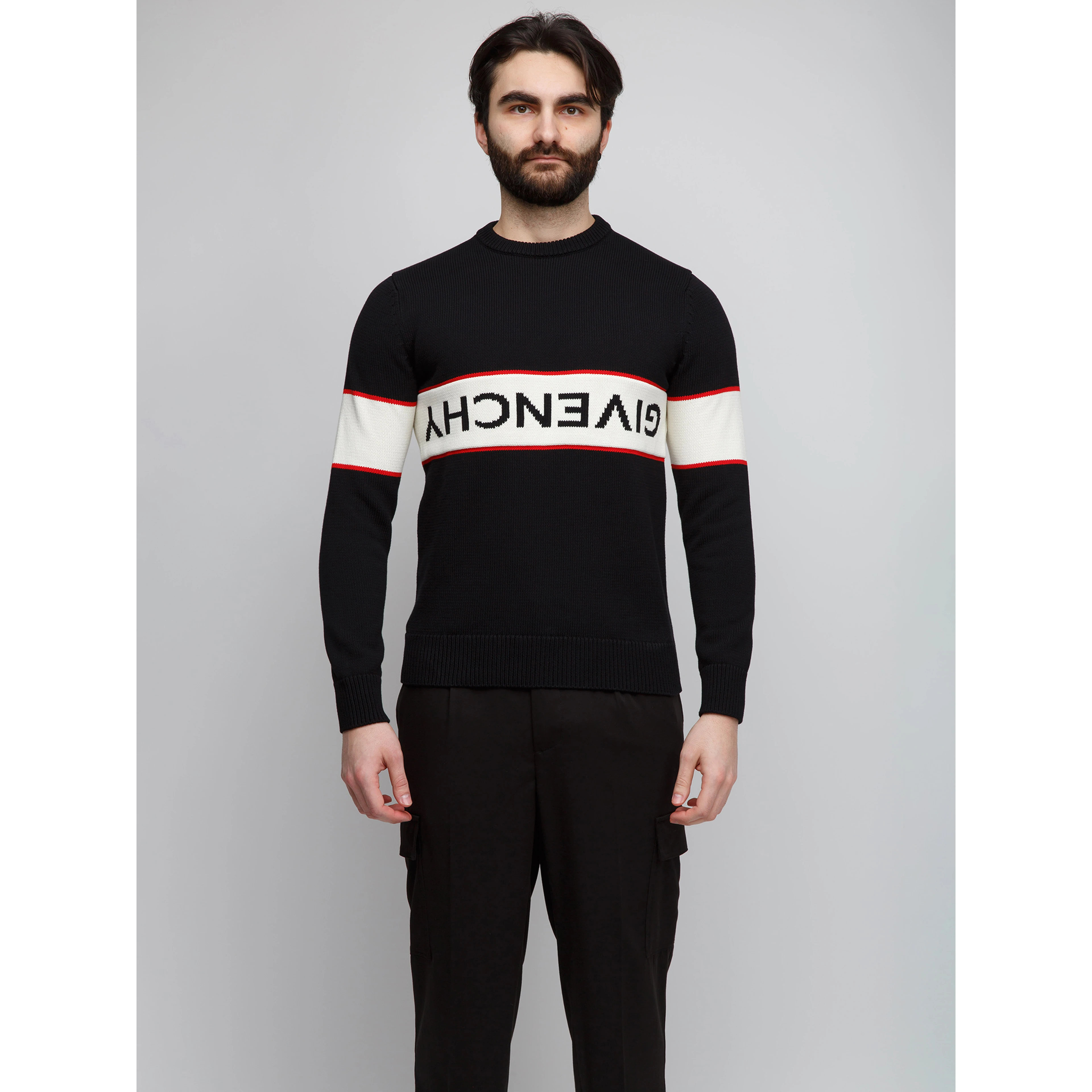 Black Cotton Sweatshirt