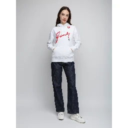 White Cotton Hoodie