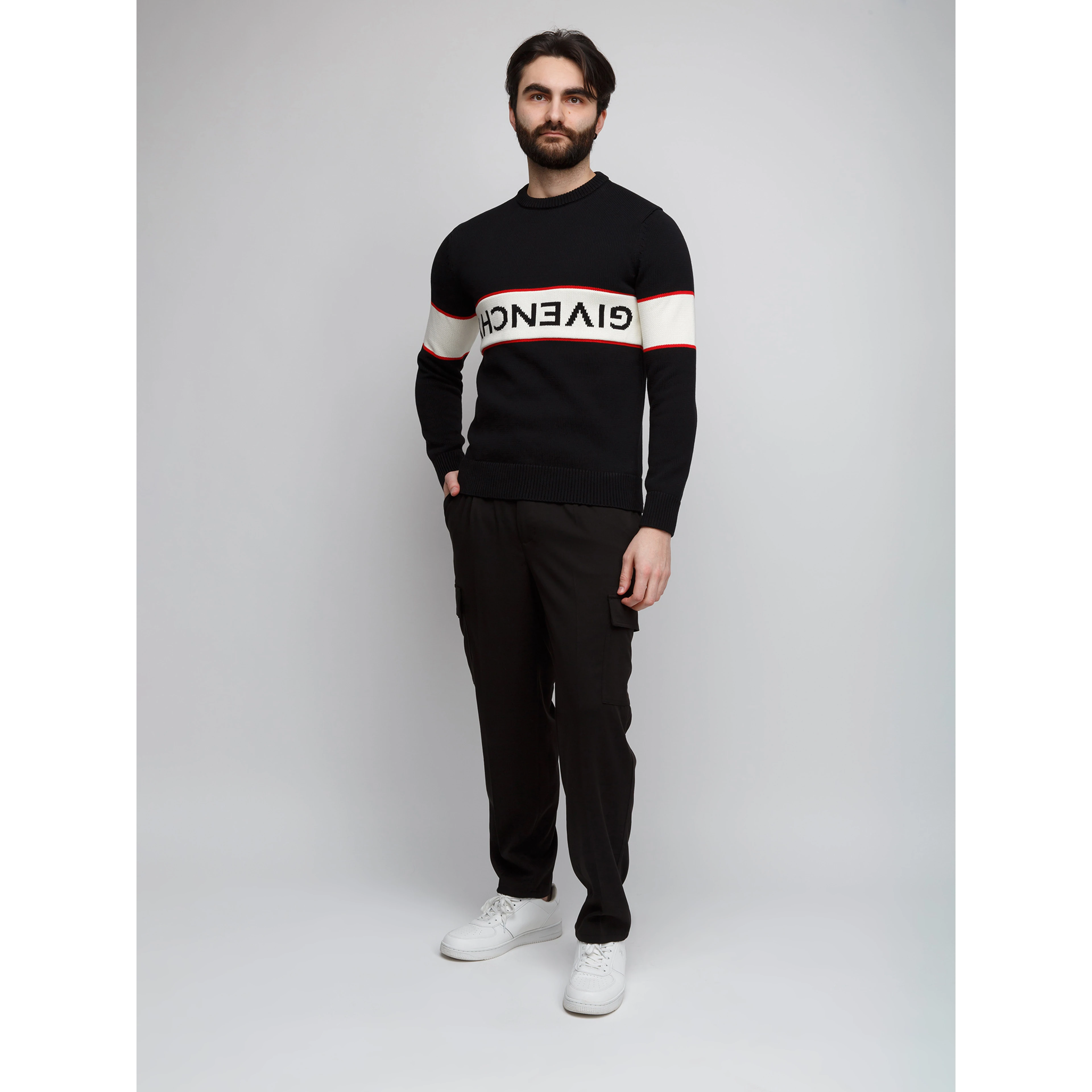 Black Cotton Sweatshirt