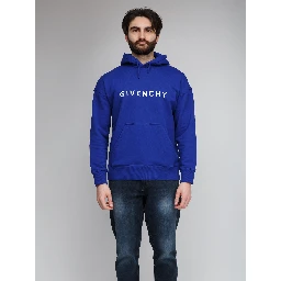 Blue Cotton Hoodie