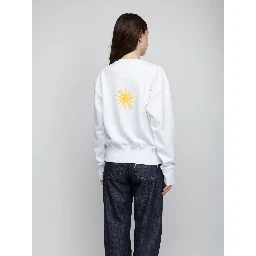 White Cotton Sweatshirt
