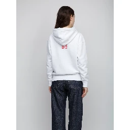 White Cotton Hoodie