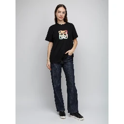 Black Cotton T-Shirt