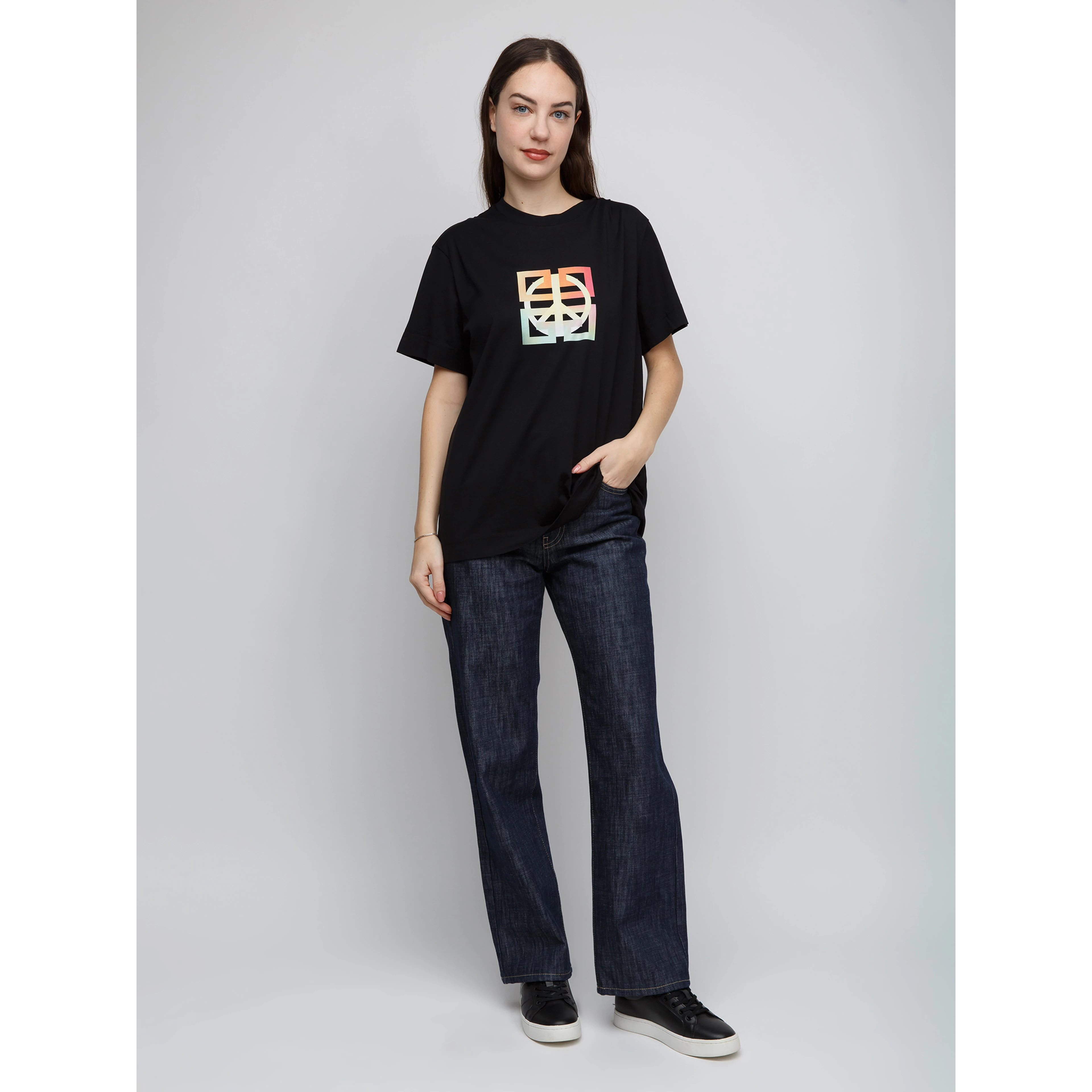 Black Cotton T-Shirt