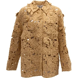 Beige Floral Lace Jacket