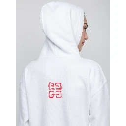 White Cotton Hoodie
