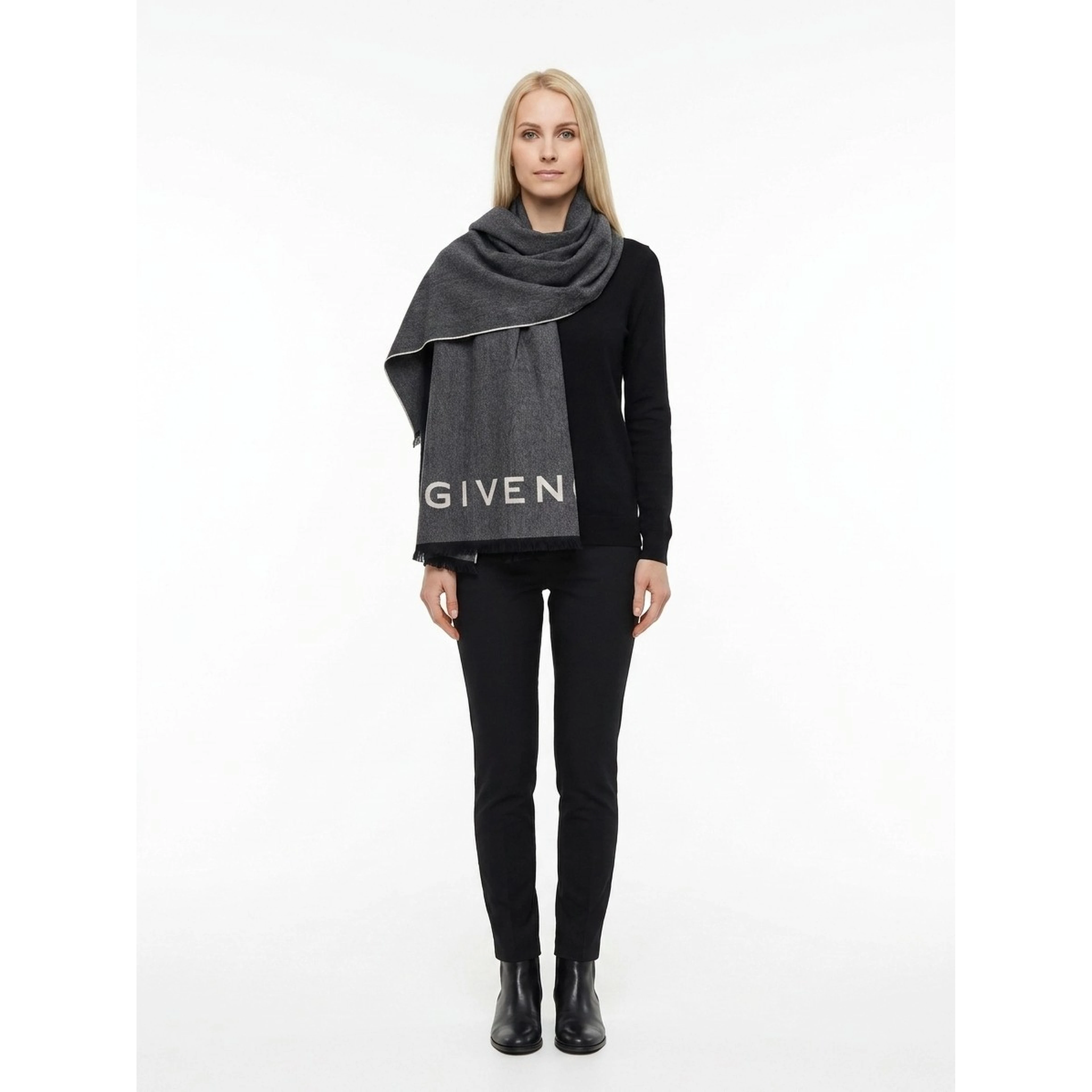 Bicolor Wool Scarf