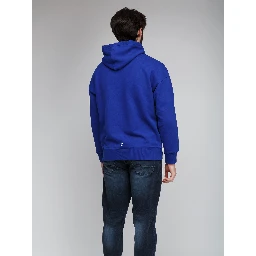 Blue Cotton Hoodie