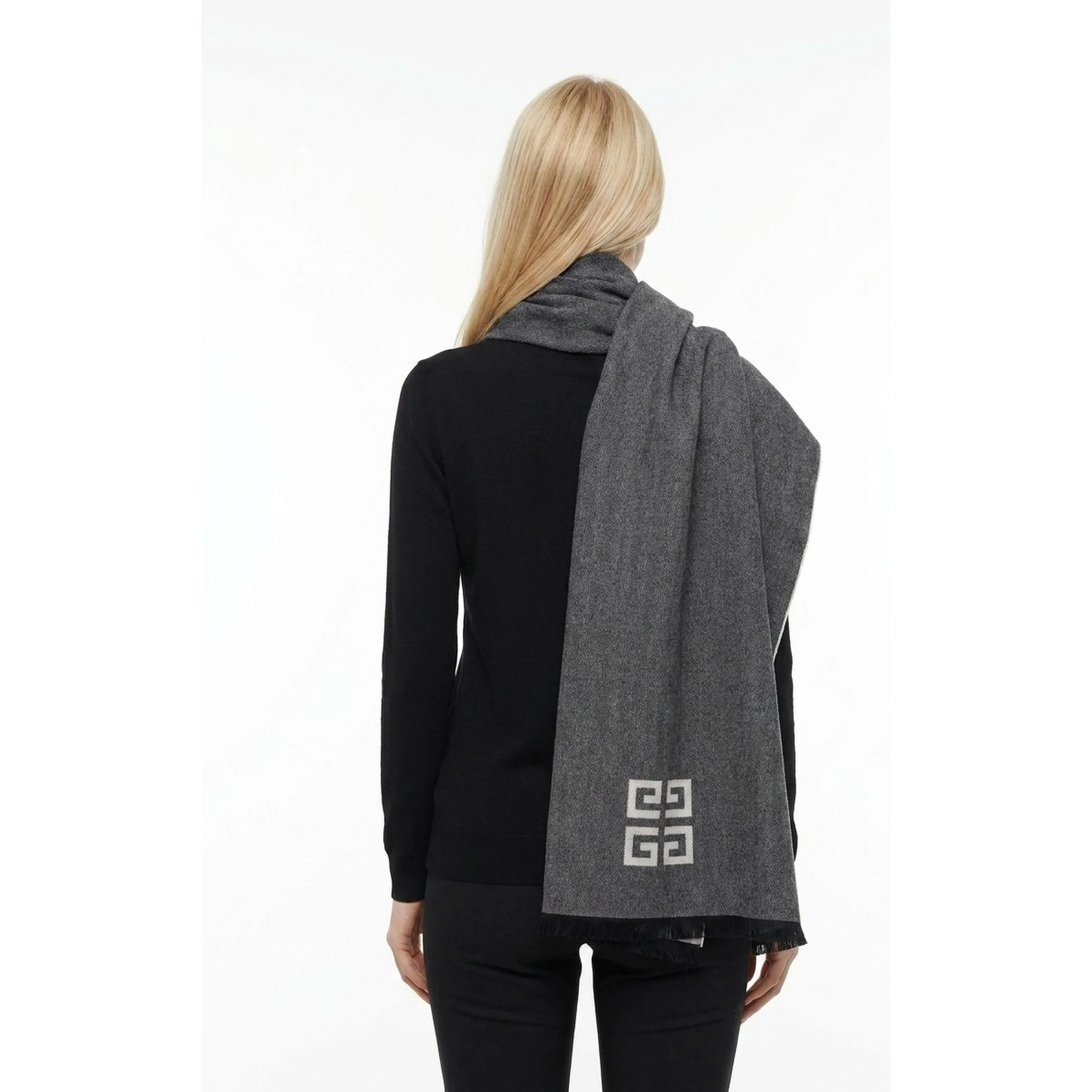 Bicolor Wool Scarf