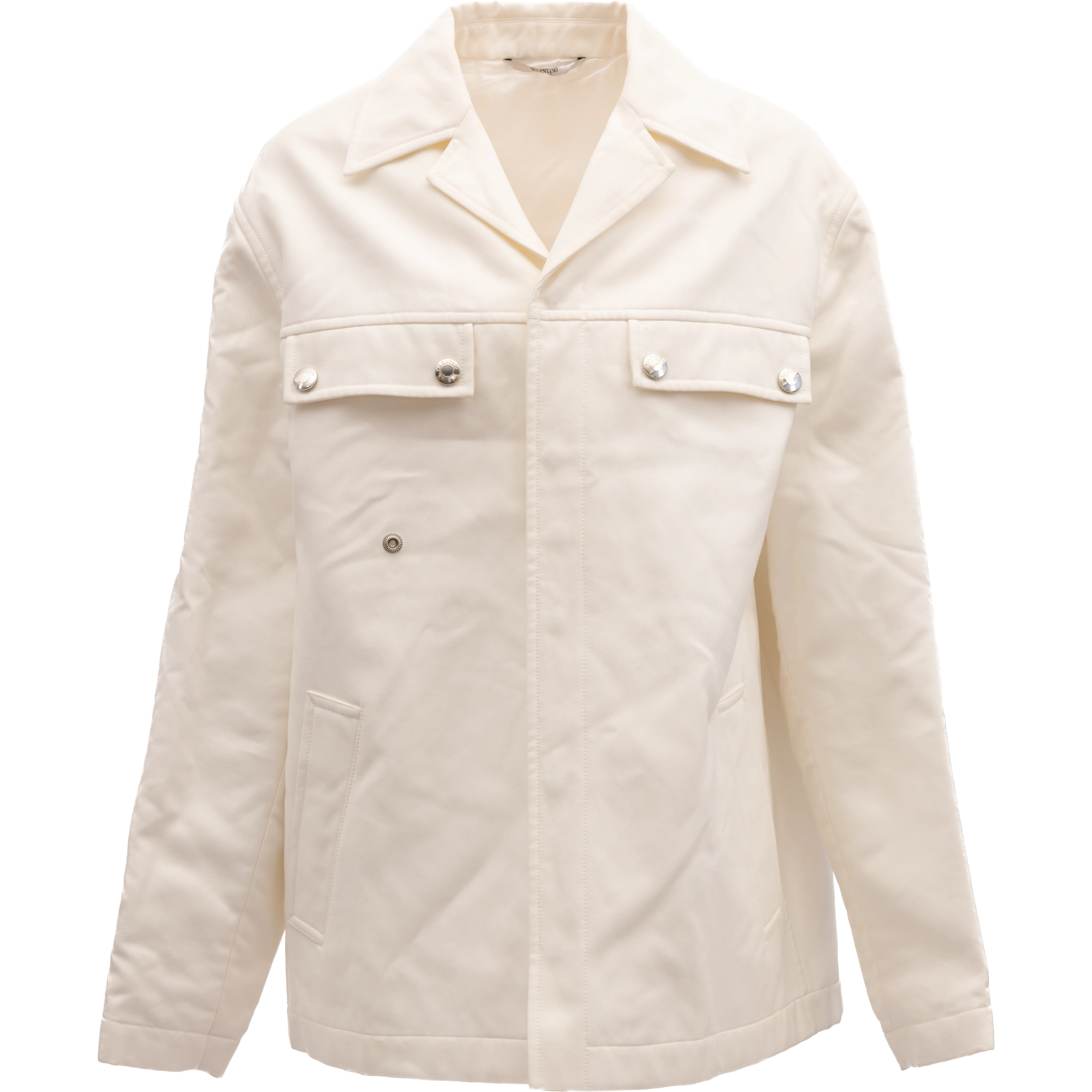 Ivory Oversized Shirt Jacket