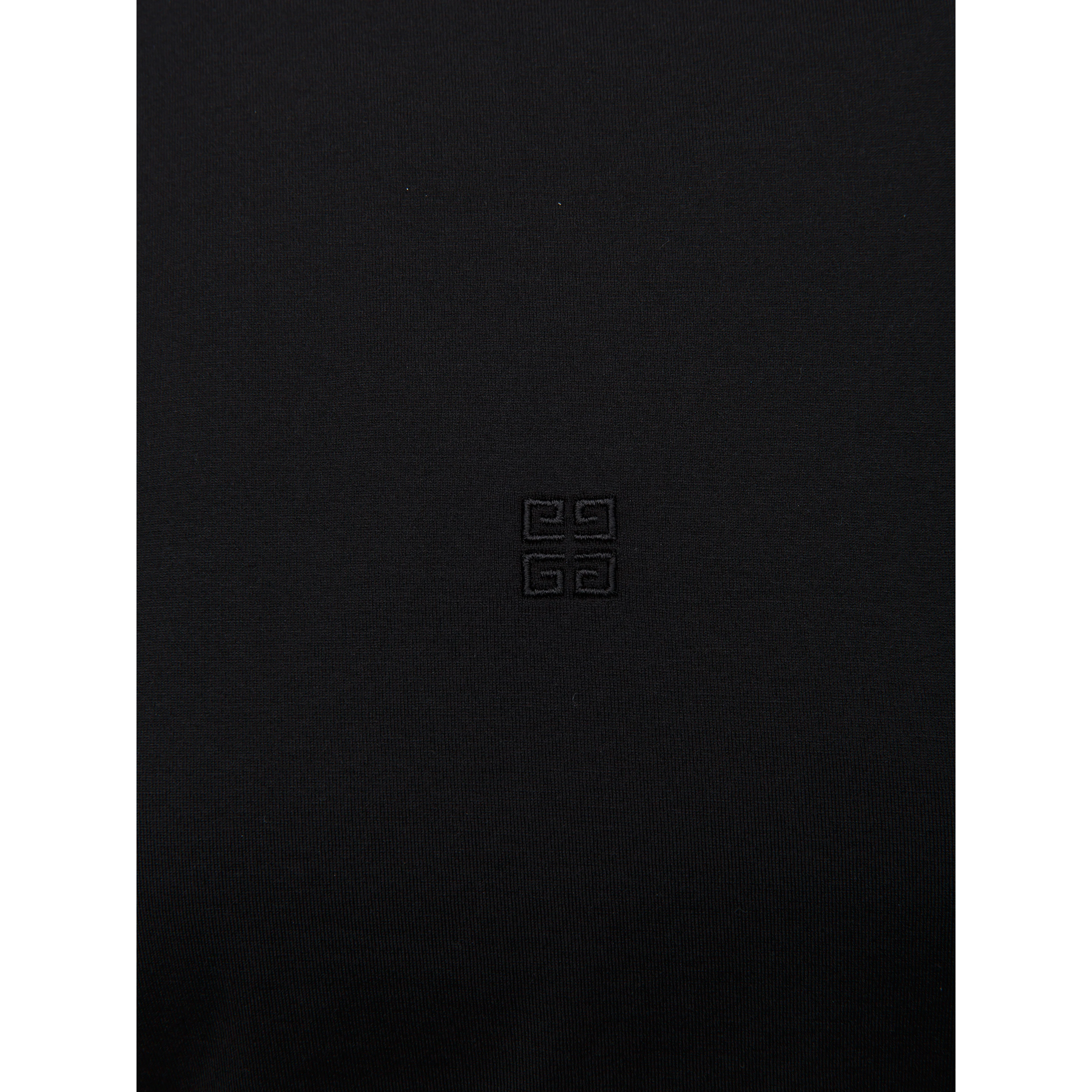 Black Cotton Long Sleeve T-Shirt