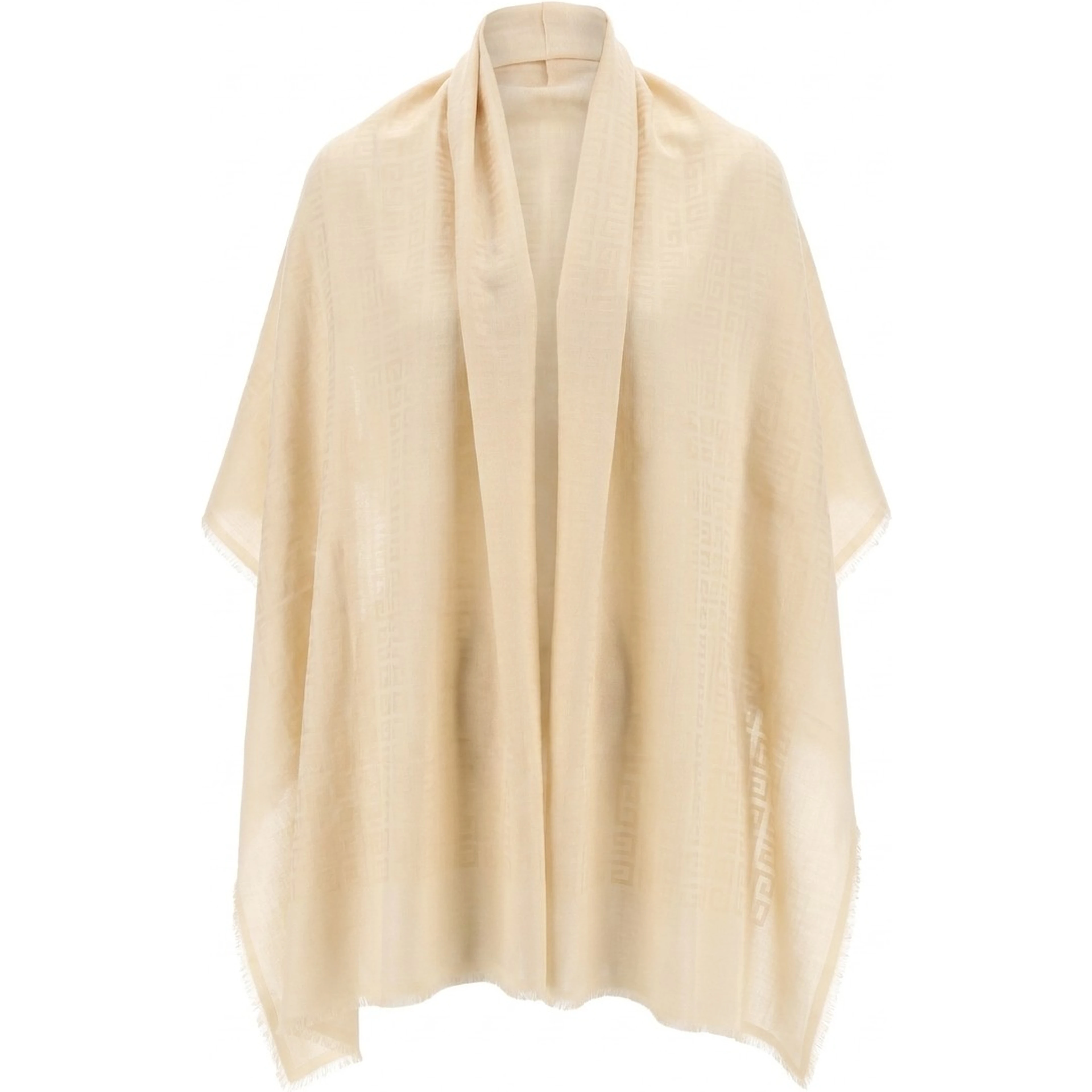 Beige Silk Scarf