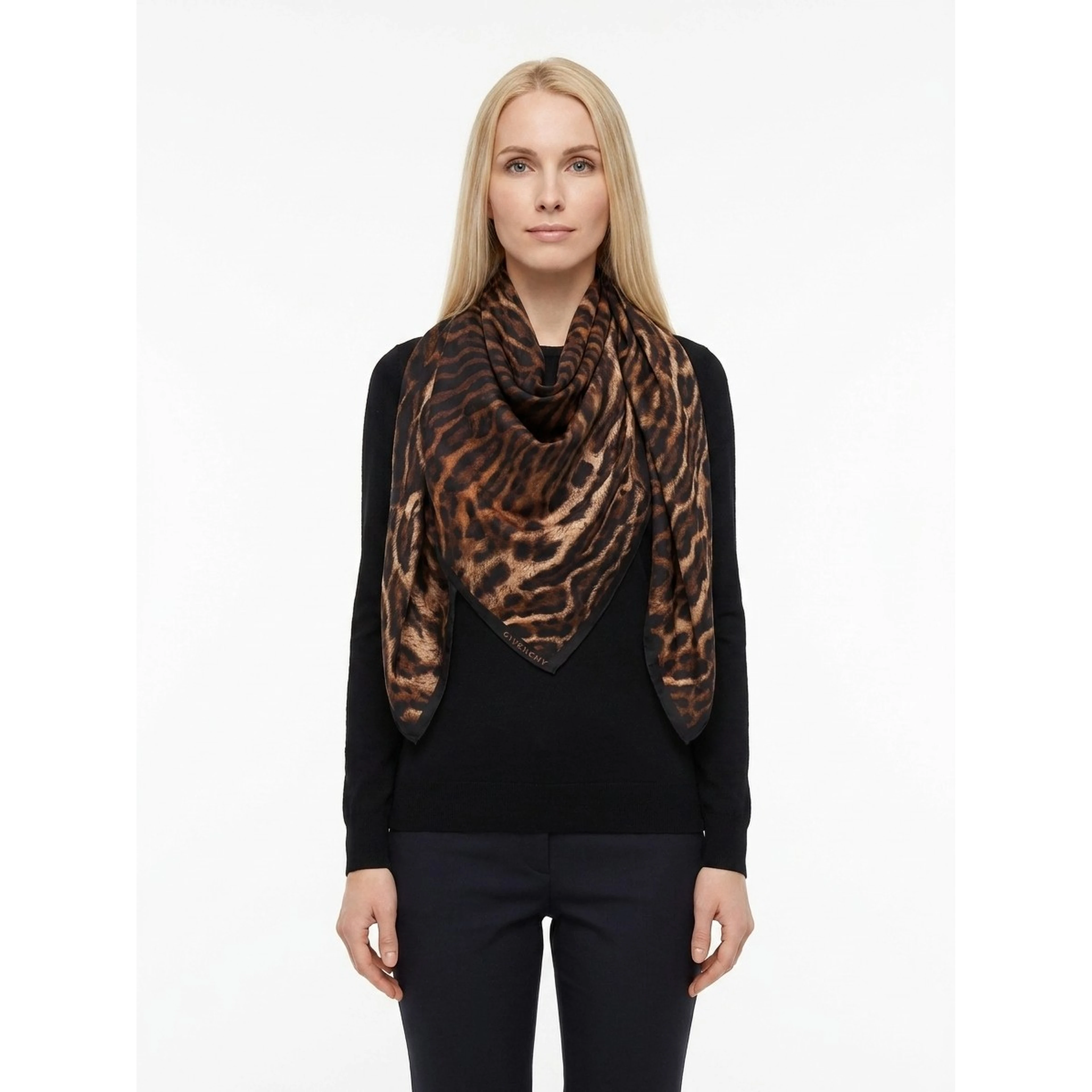 Multicolor Silk Scarf