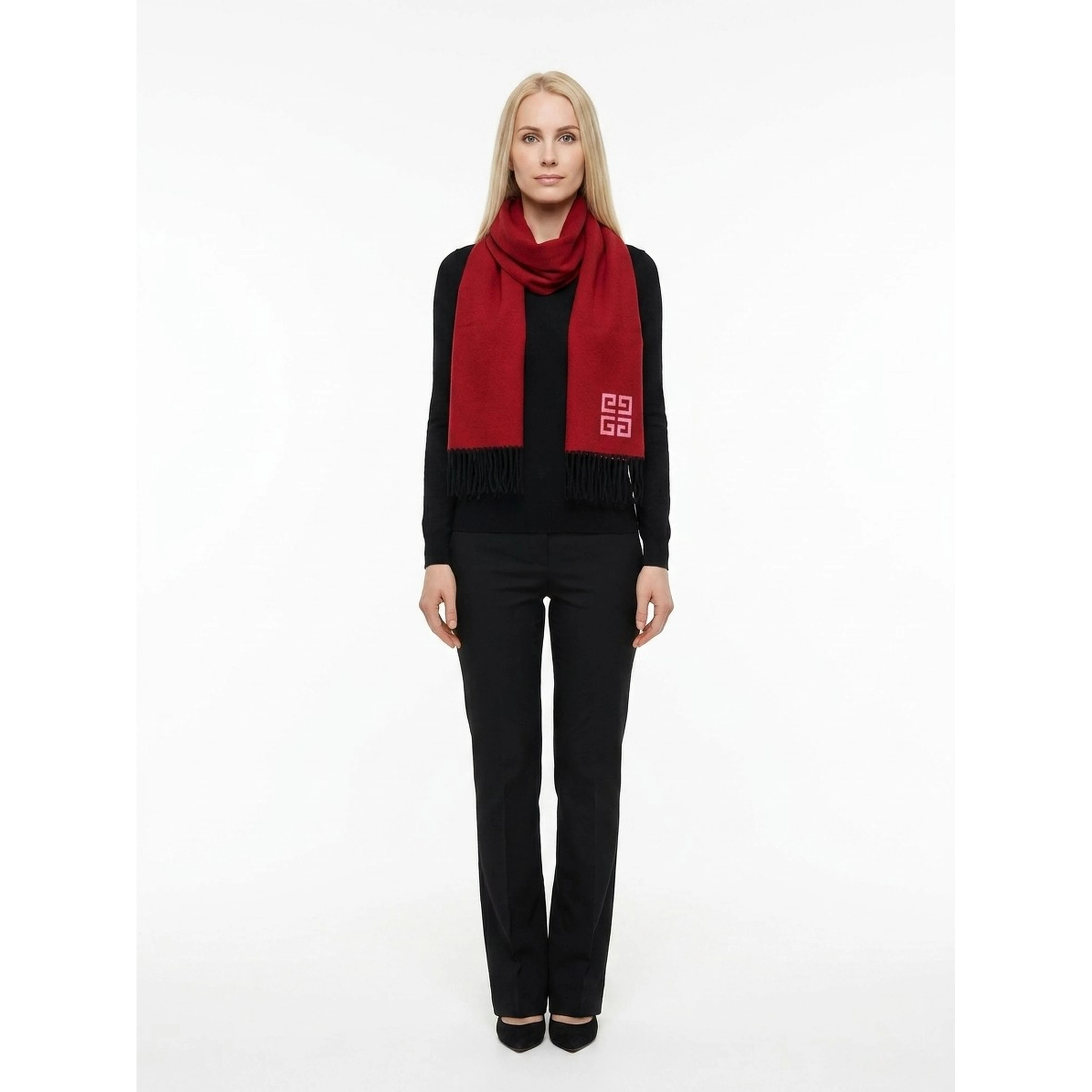 Bicolor Wool Scarf