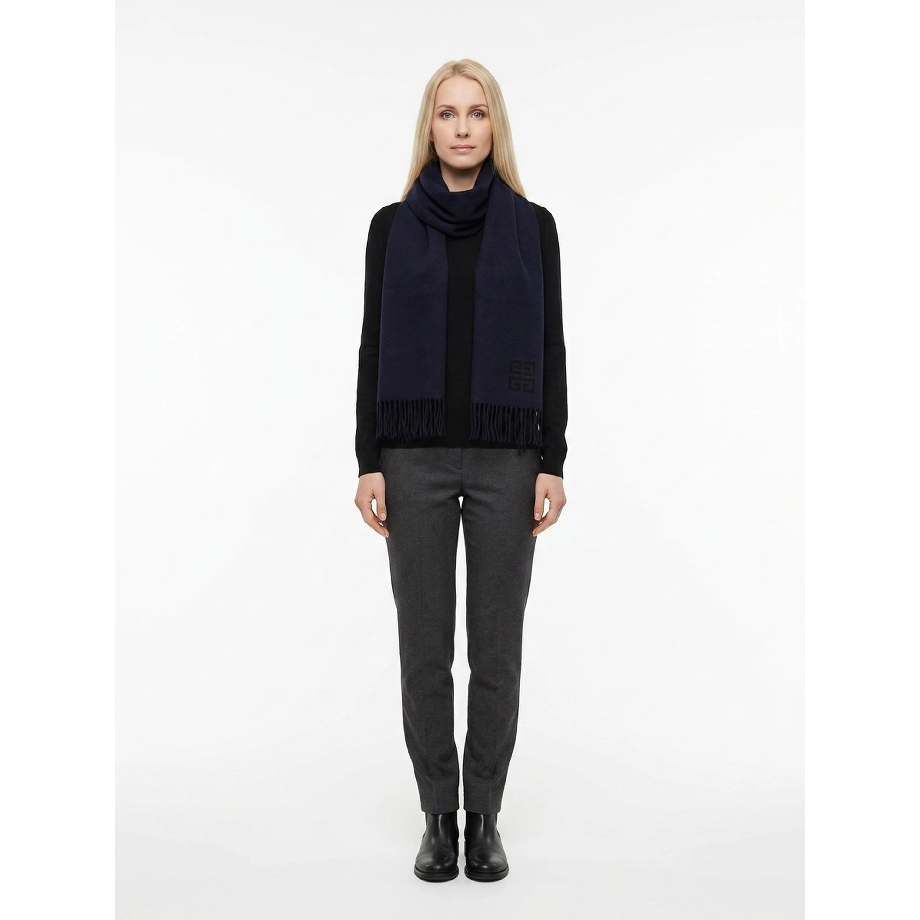Bicolor Wool Scarf