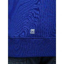 Blue Cotton Hoodie