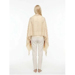 Beige Silk Scarf