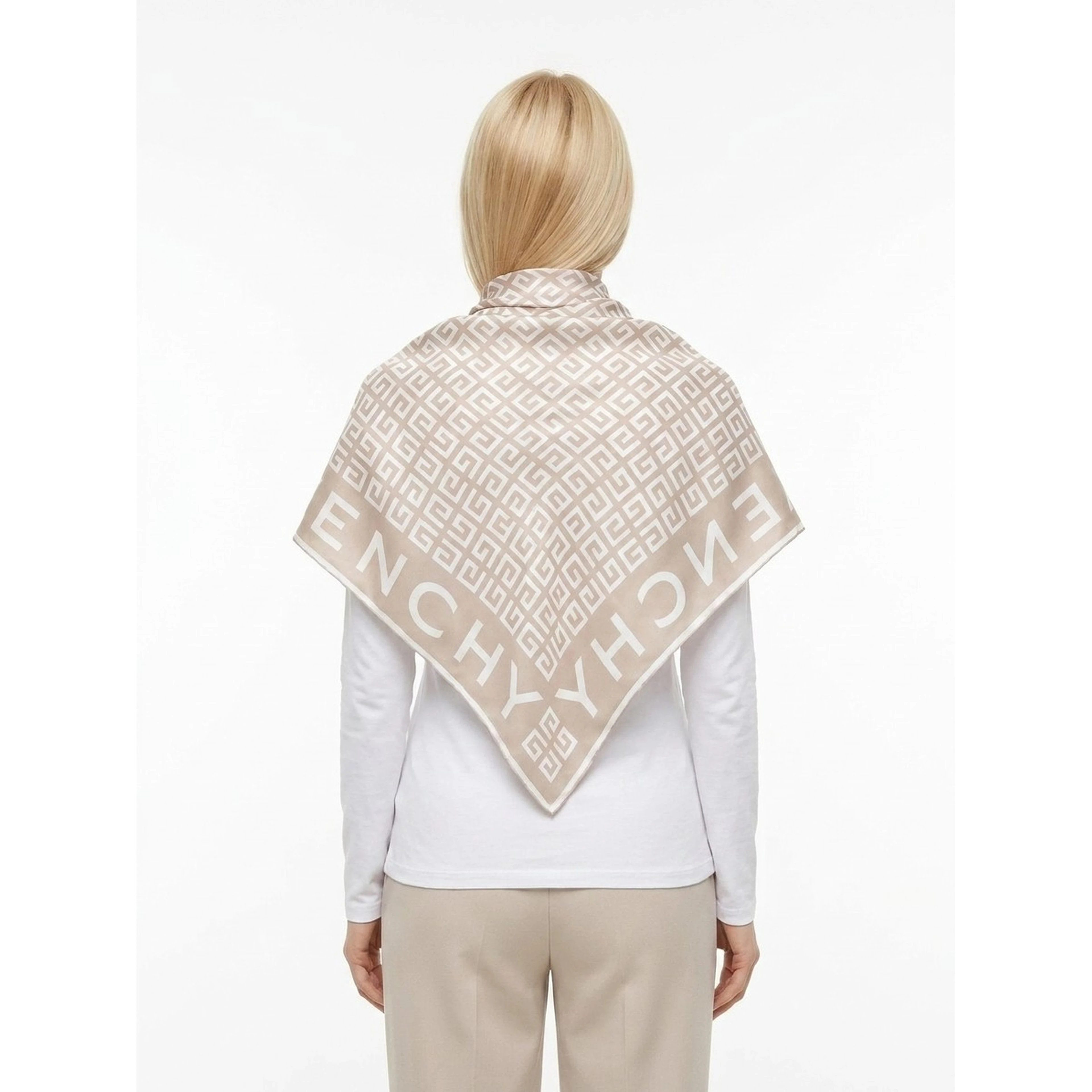 Bicolor Silk Scarf