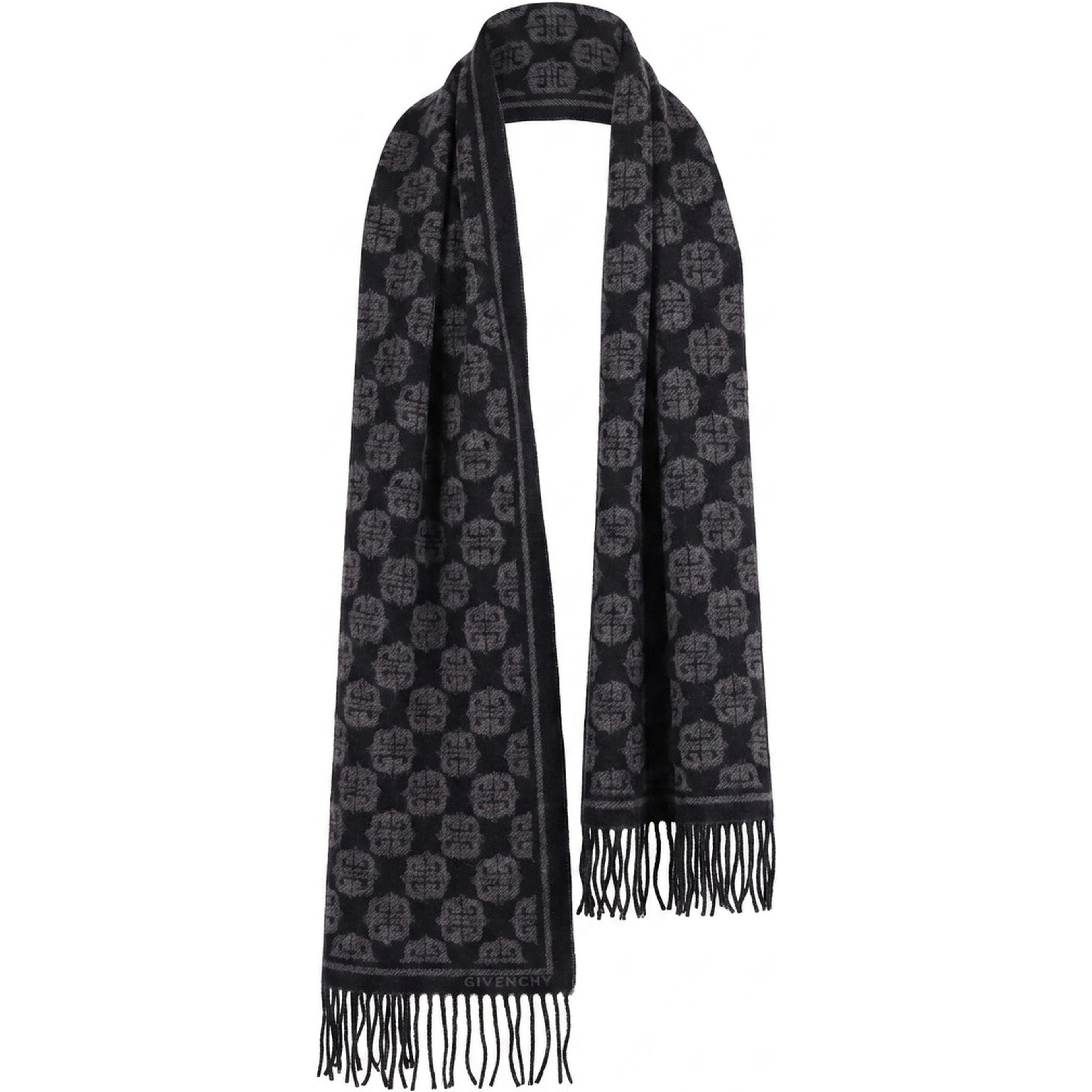 Black Wool Scarf