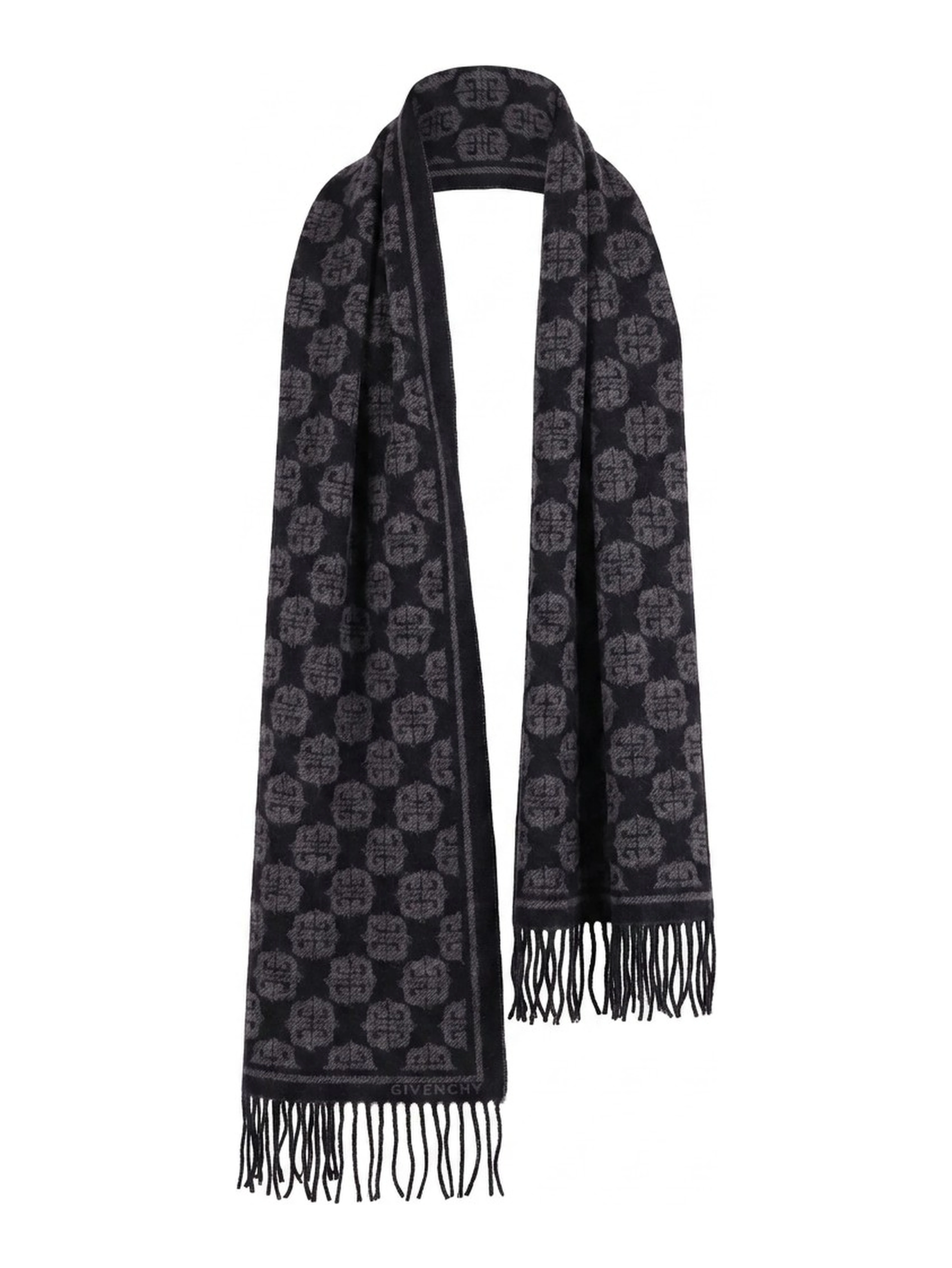 Black Wool Scarf