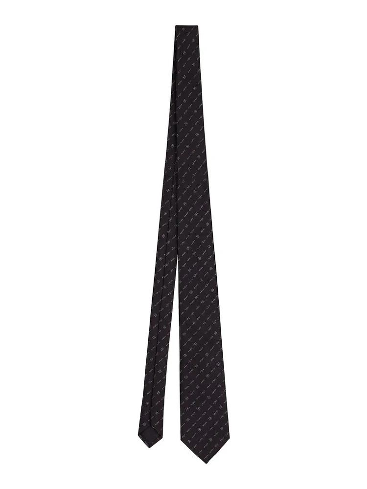 Gray Silk Tie