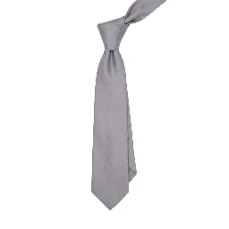 Gray Silk Tie