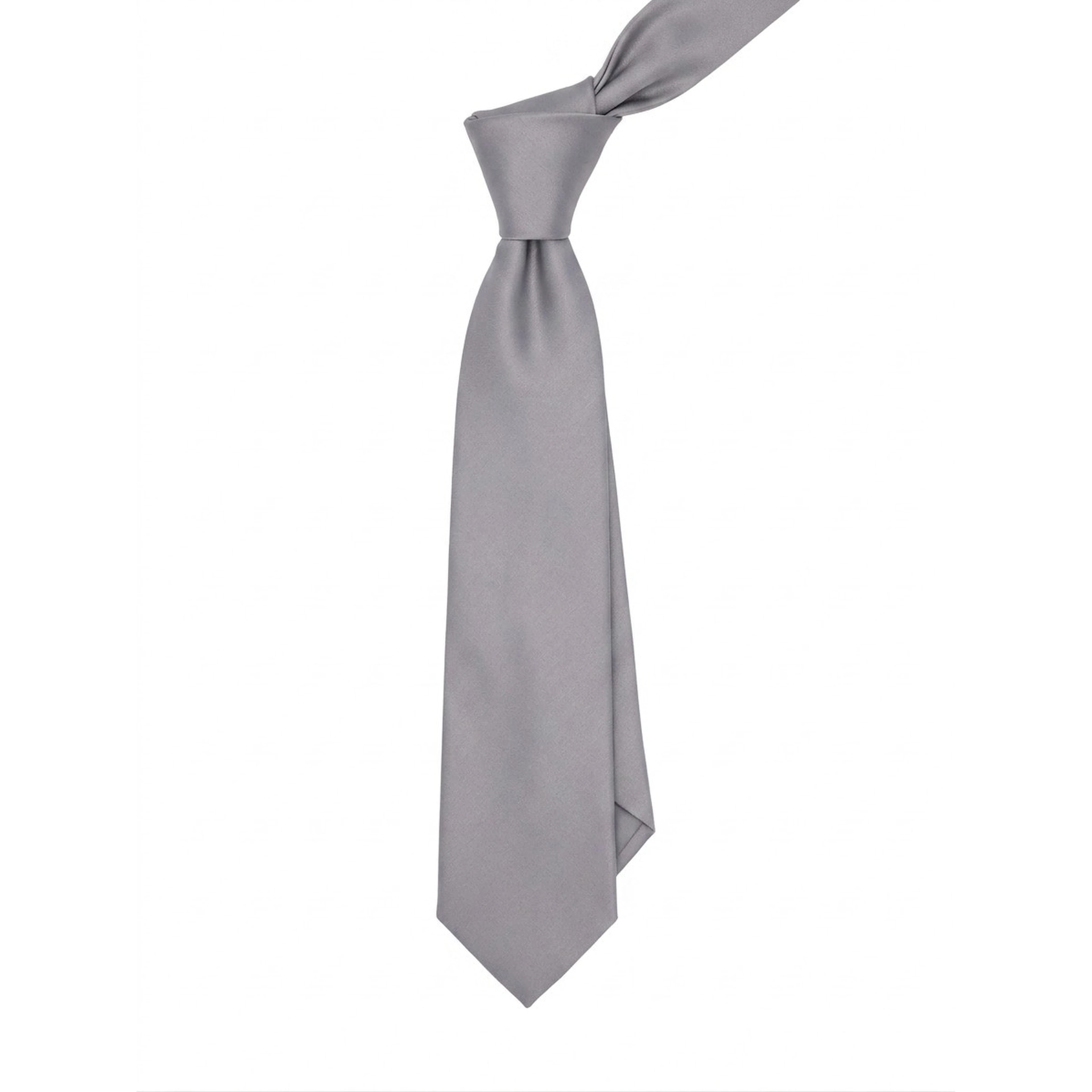 Gray Silk Tie