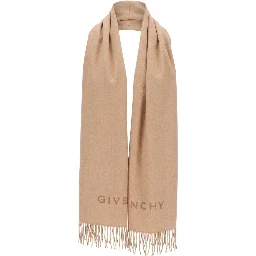 Beige Virgin Wool Scarf