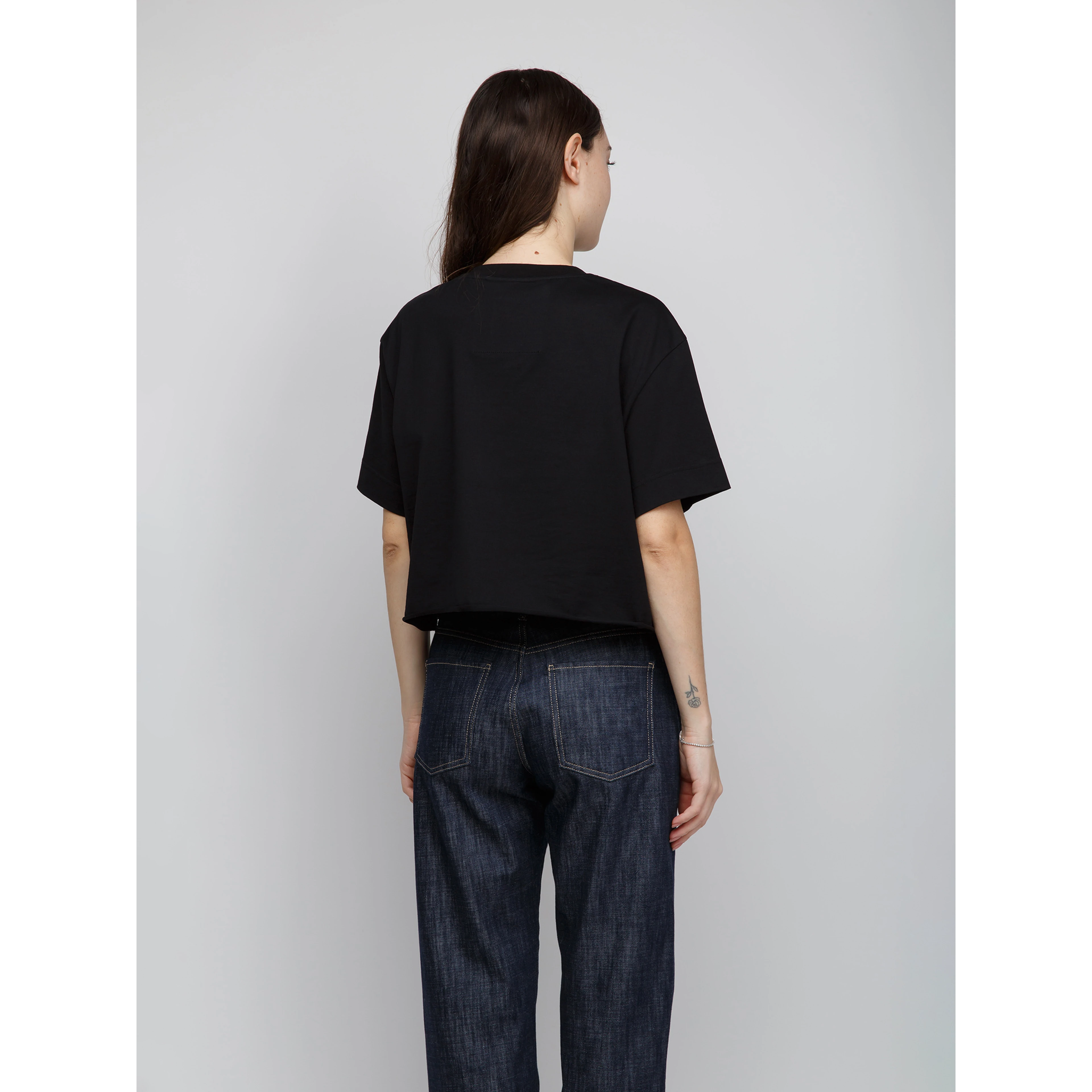 Black Cotton Bodysuit