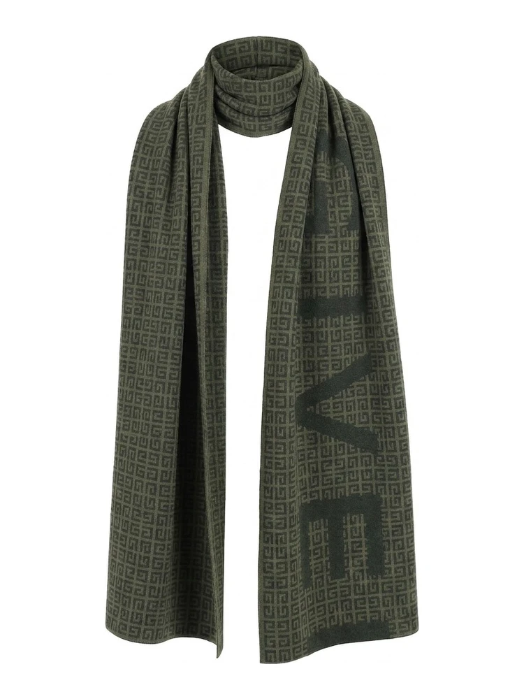 Green Wool Scarf