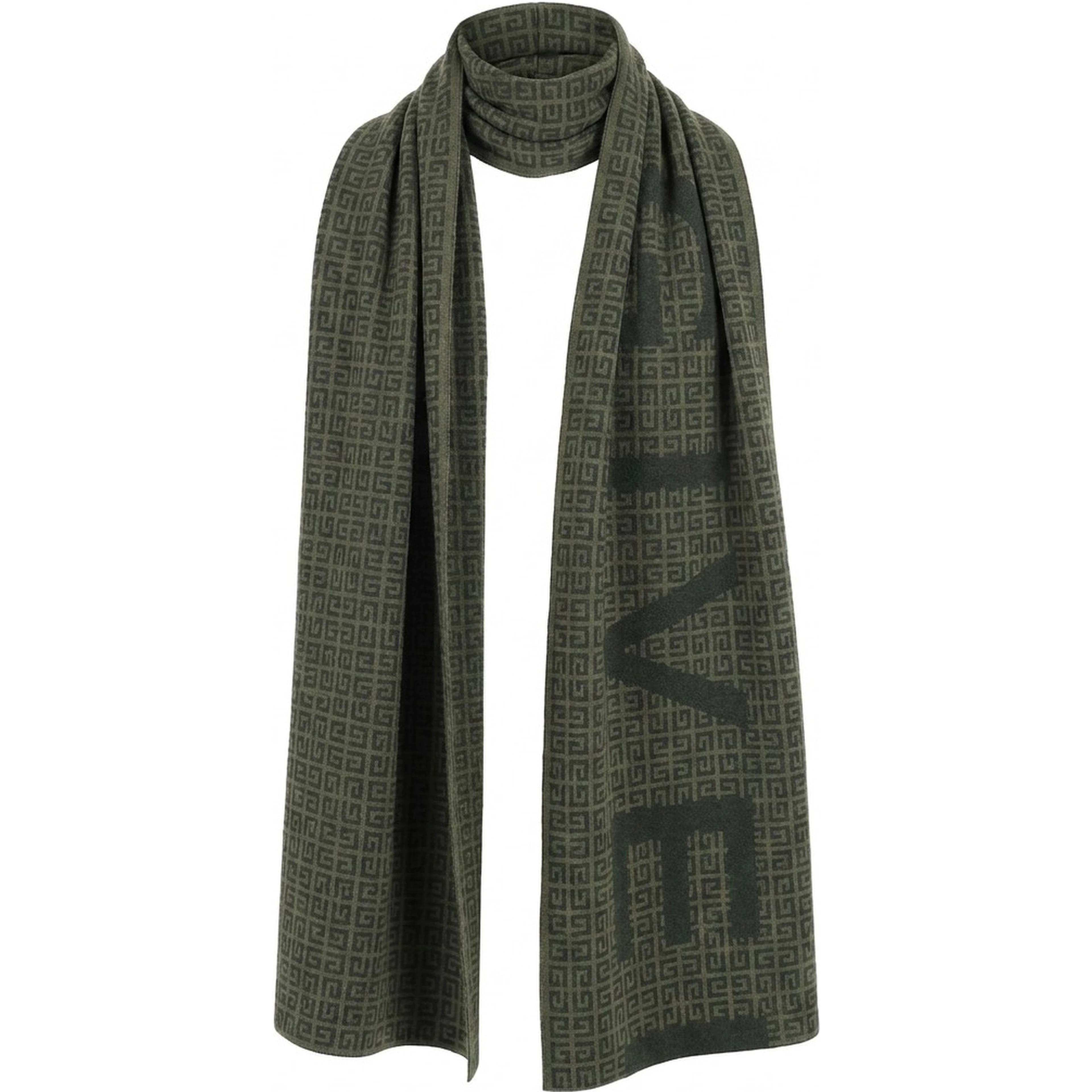 Green Wool Scarf