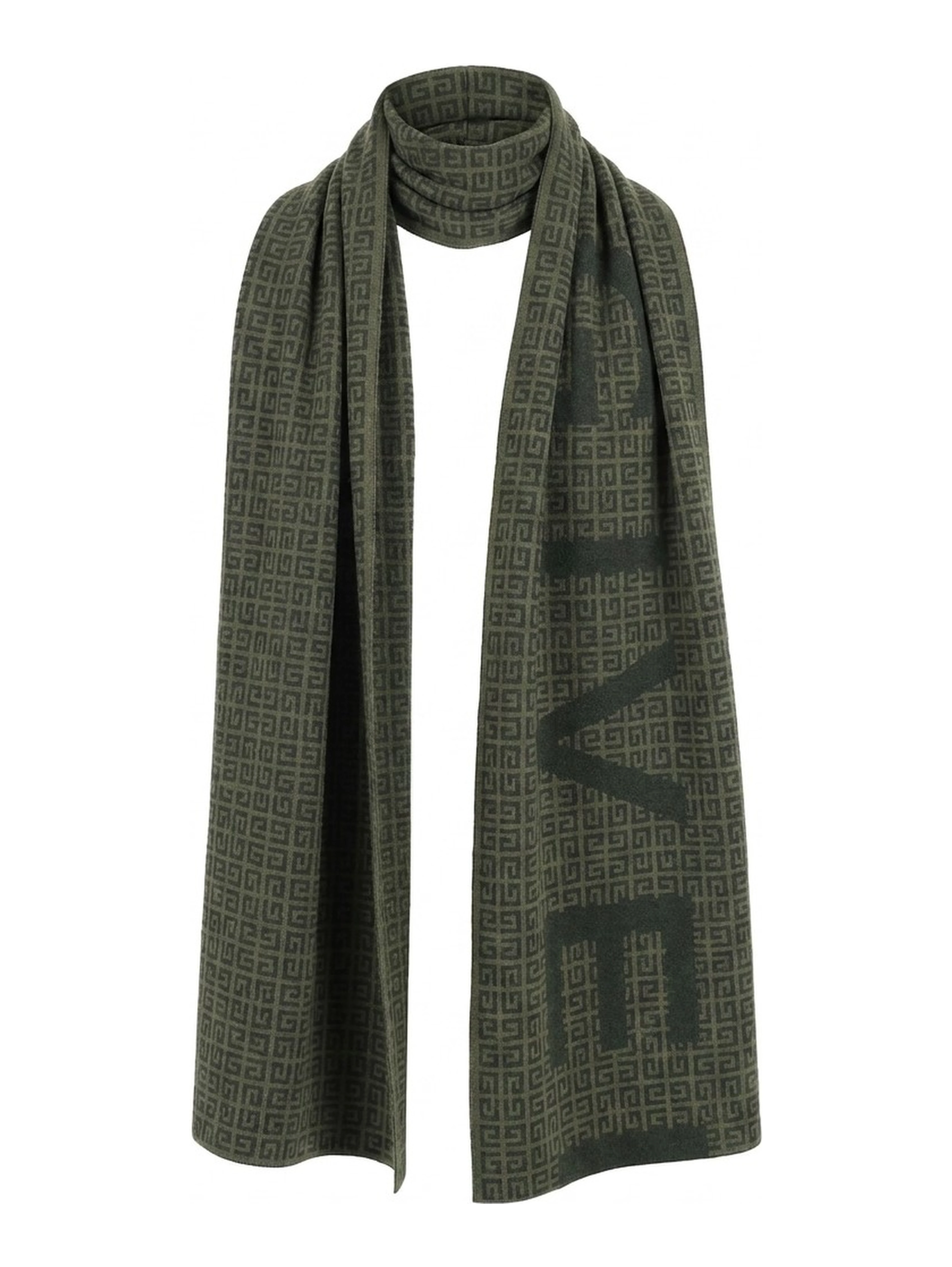 Green Wool Scarf