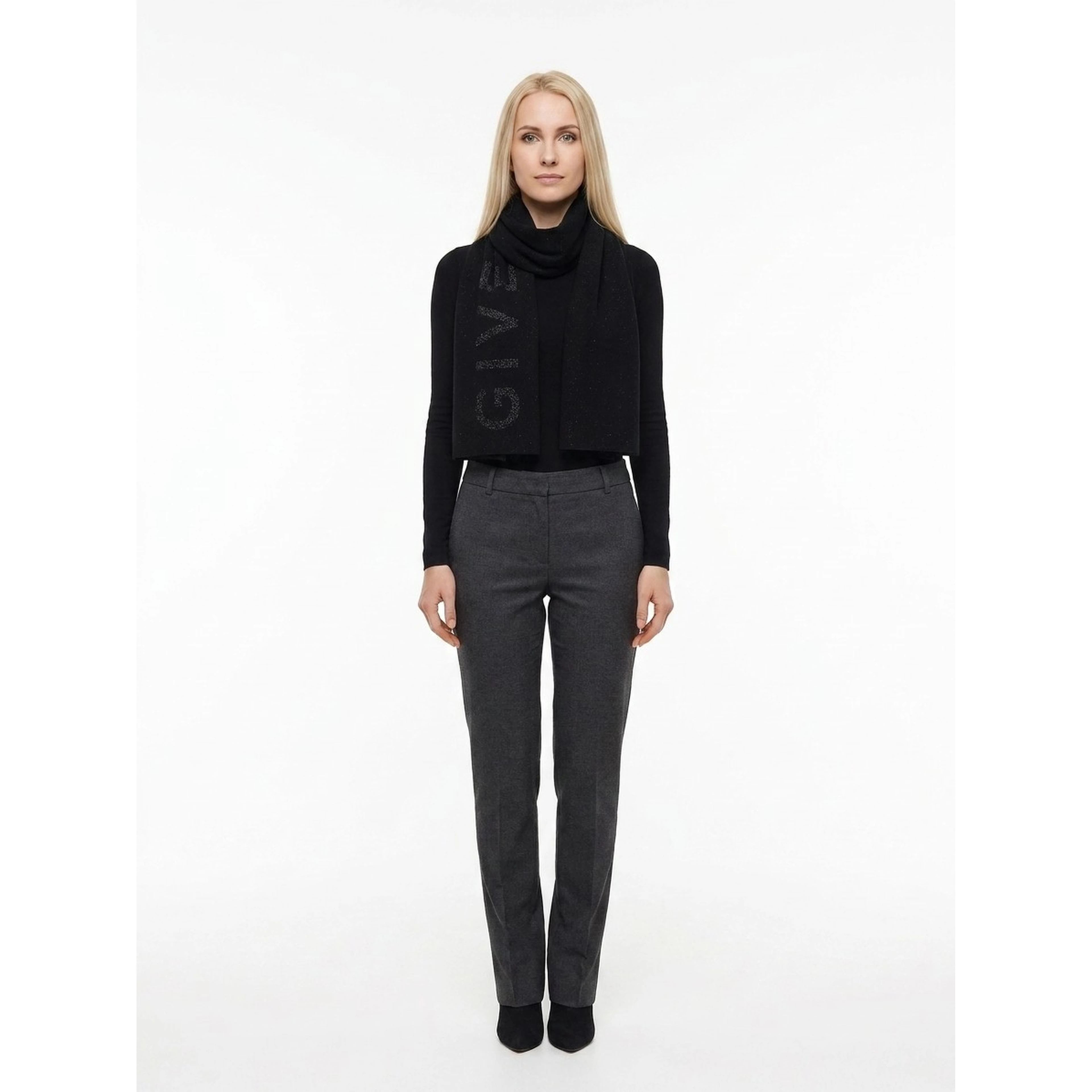 Black Wool Scarf