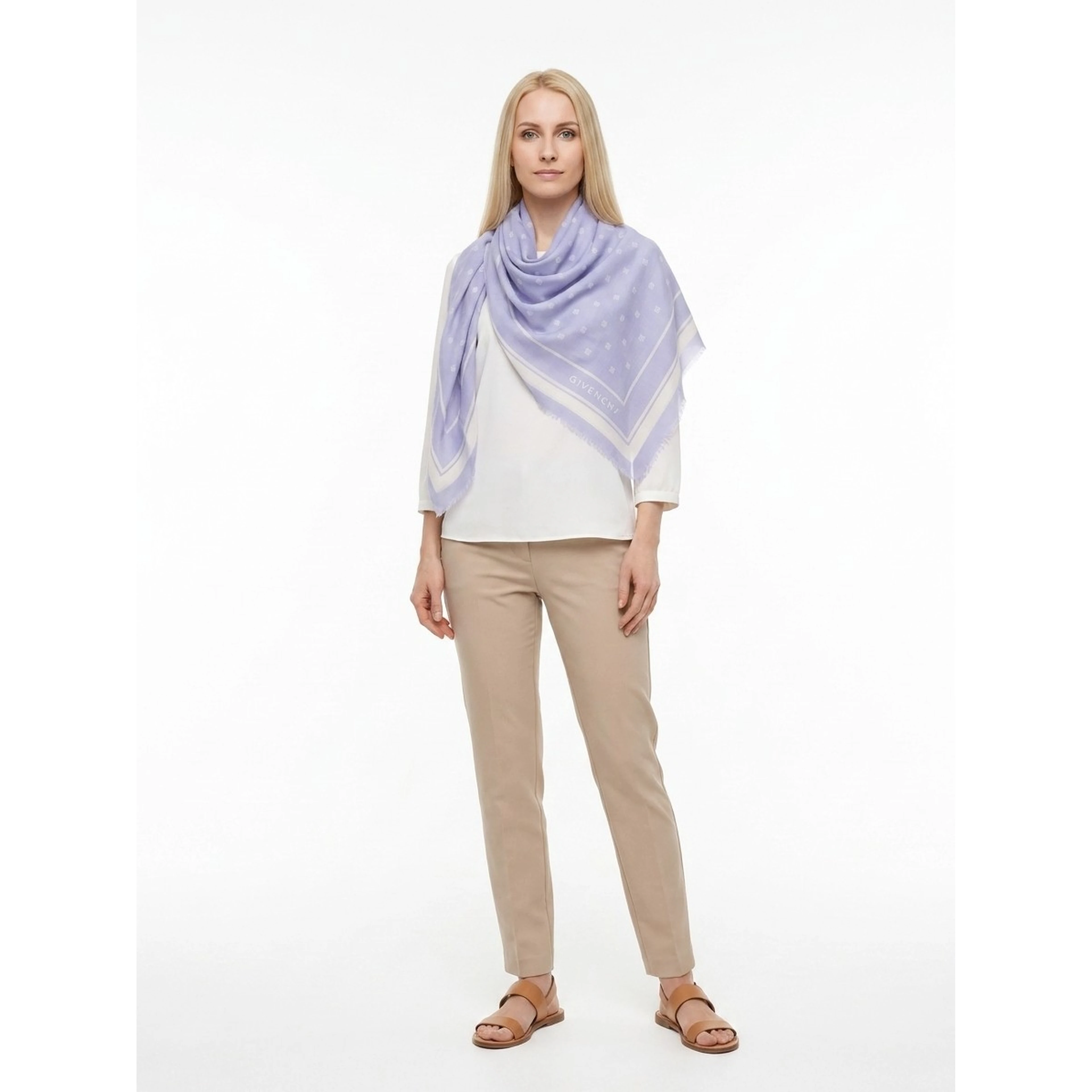 Bicolor Cashmere Scarf