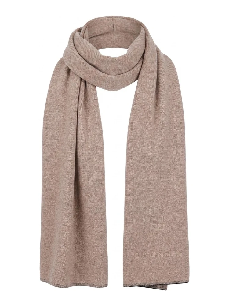 Beige Cashmere Scarf
