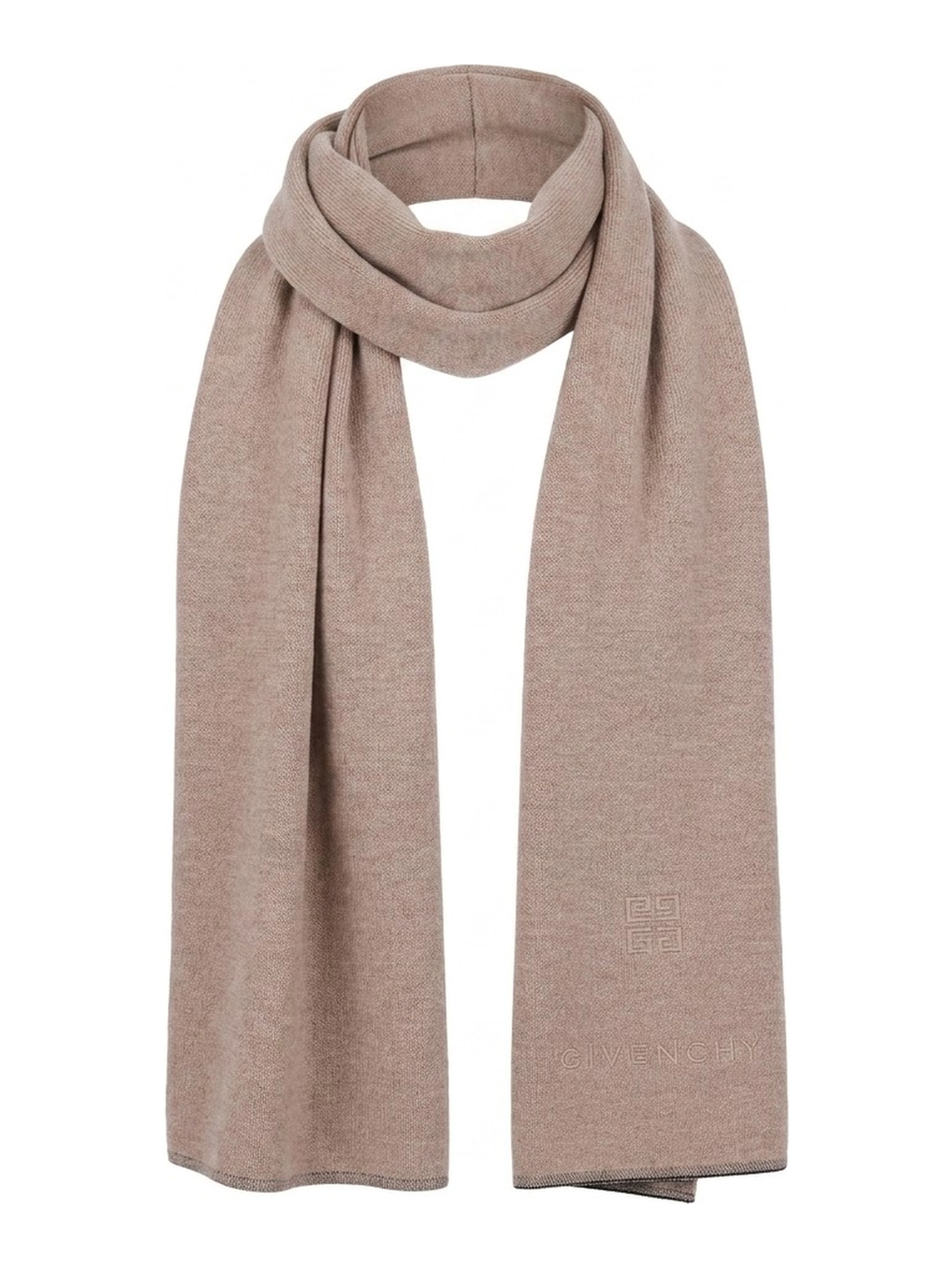 Beige Cashmere Scarf